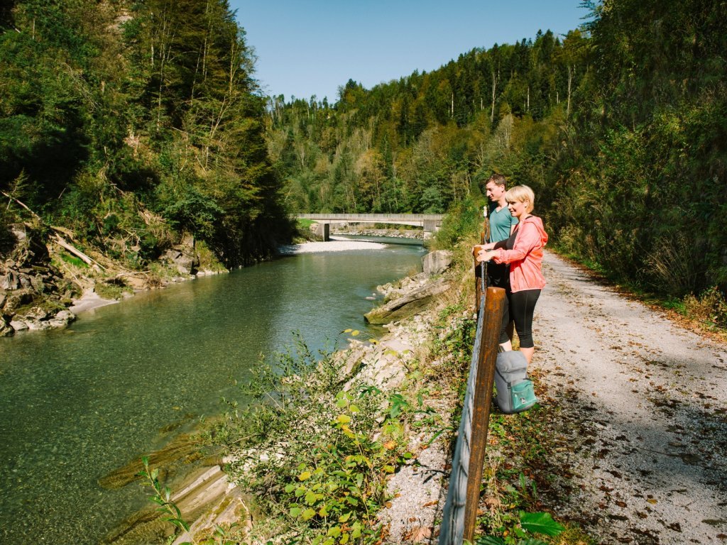 Wandern entlang der Bregenzerach