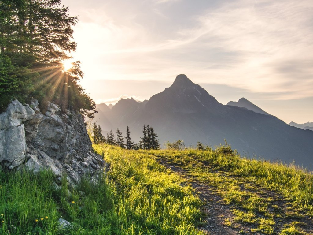 Auf dem Weg aufs Wartherhorn, Blick Richtung Biberkopf