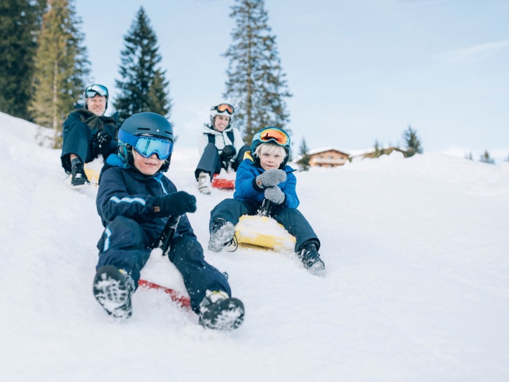 Zipfelbob in Lech Zürs