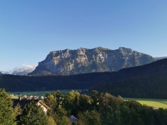 Blick auf Bizau und die Kanisfluh